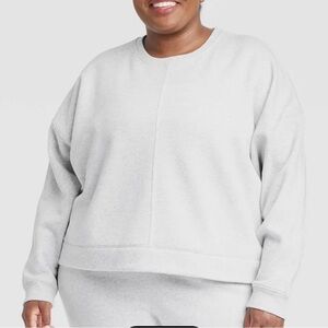 All in Motion Women's Cropped Cotton Sweatshirt in XXL